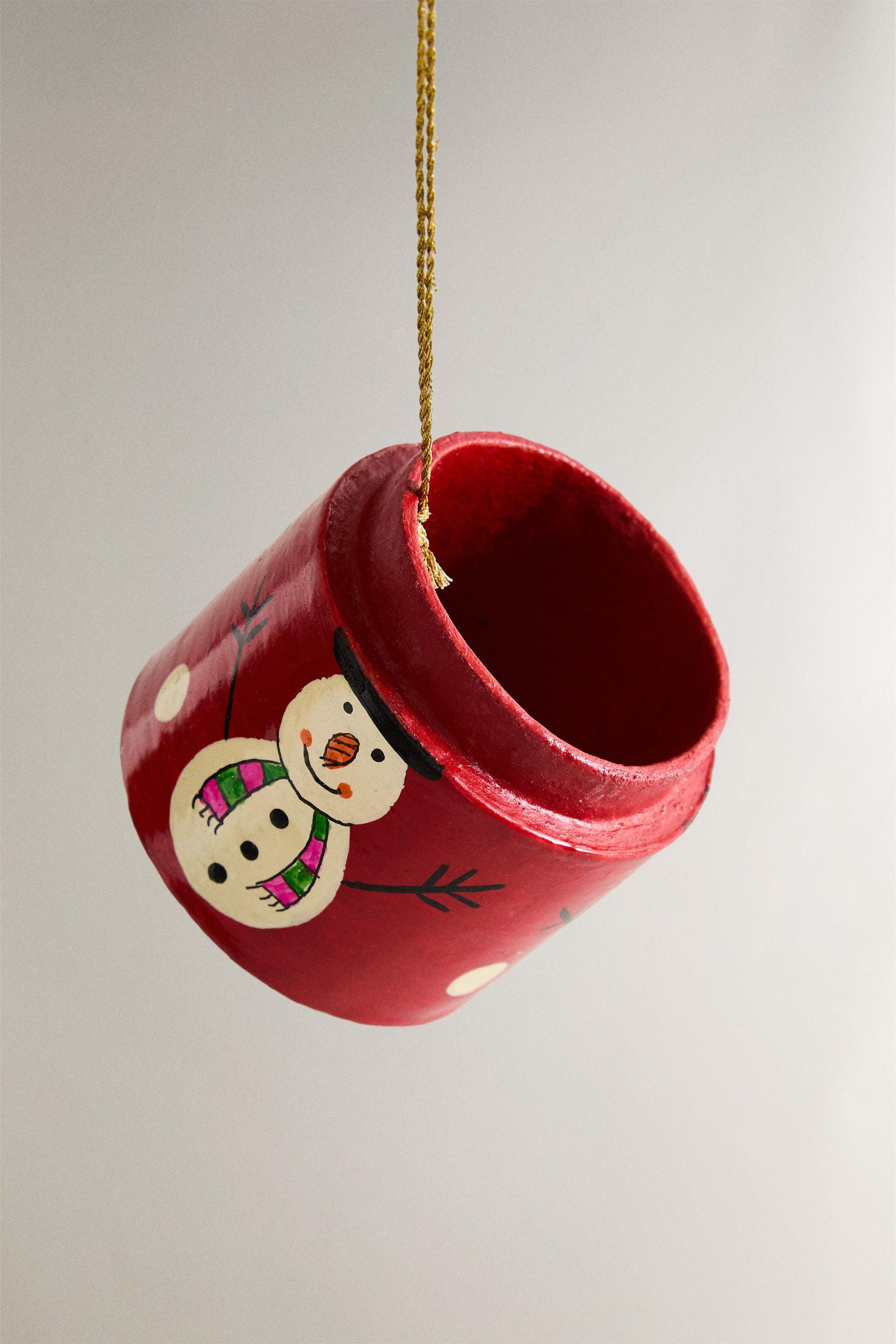 DÉCORATION SAPIN DE NOËL BOÎTE BONHOMME DE NEIGE